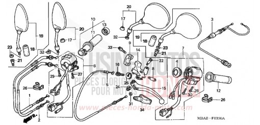 SCHALTER/KABEL (VT750C1/C2/C3/CD3) VT750C21 de 2001